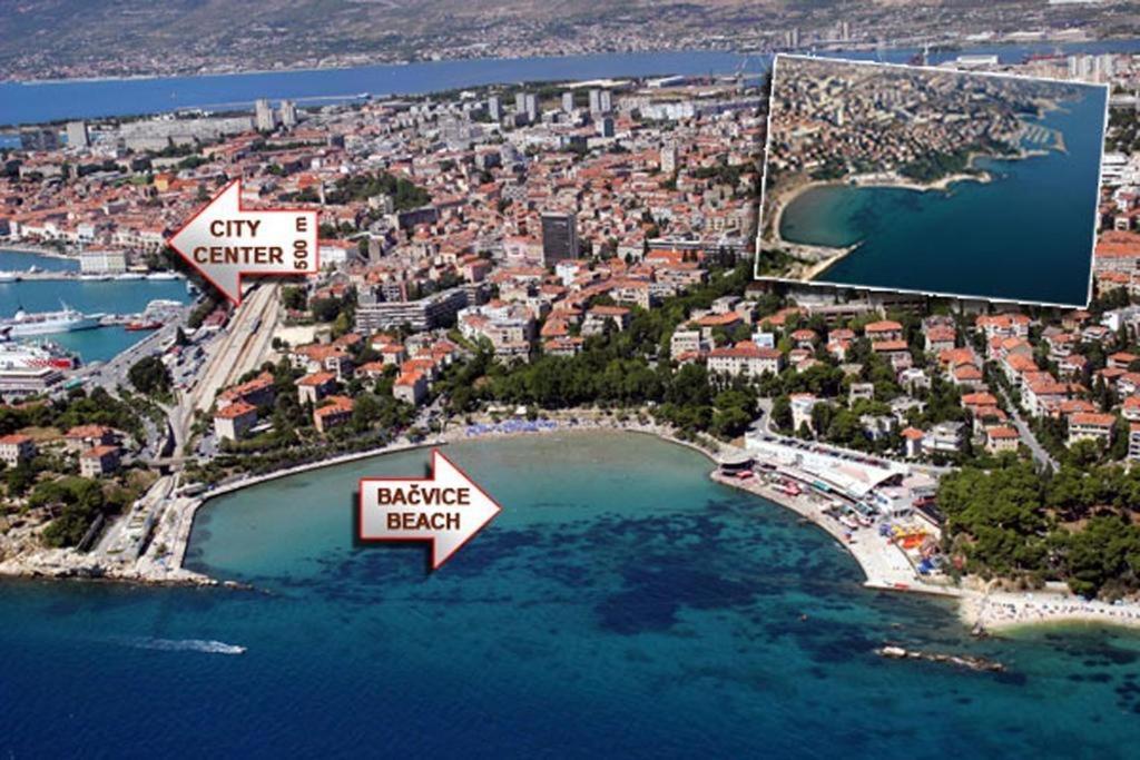 Apartman Bacvice Leilighet Split Eksteriør bilde